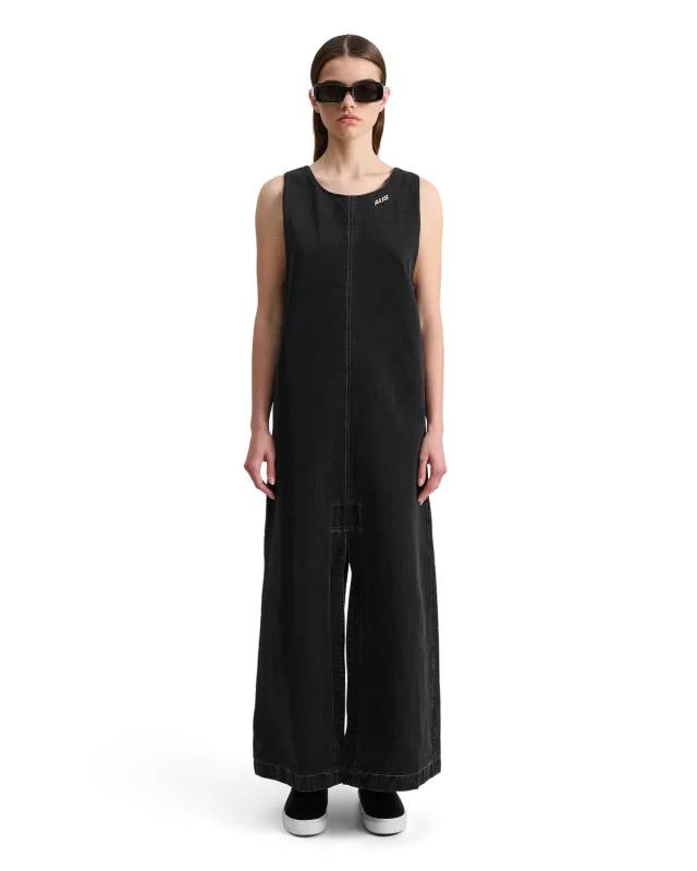 Alis Bethany A-line kjole bomuld Washed Black