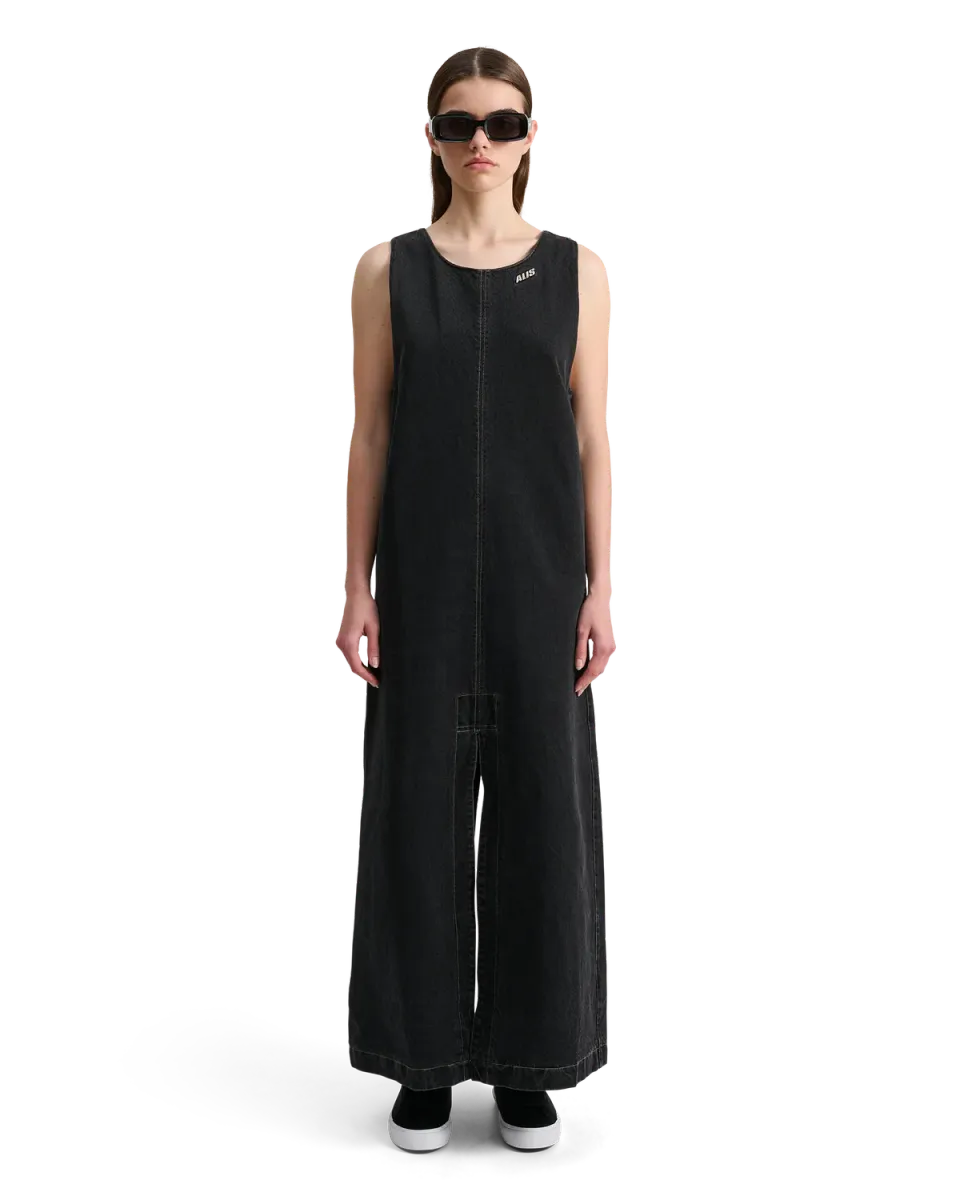 Alis Bethany A-line kjole bomuld Washed Black