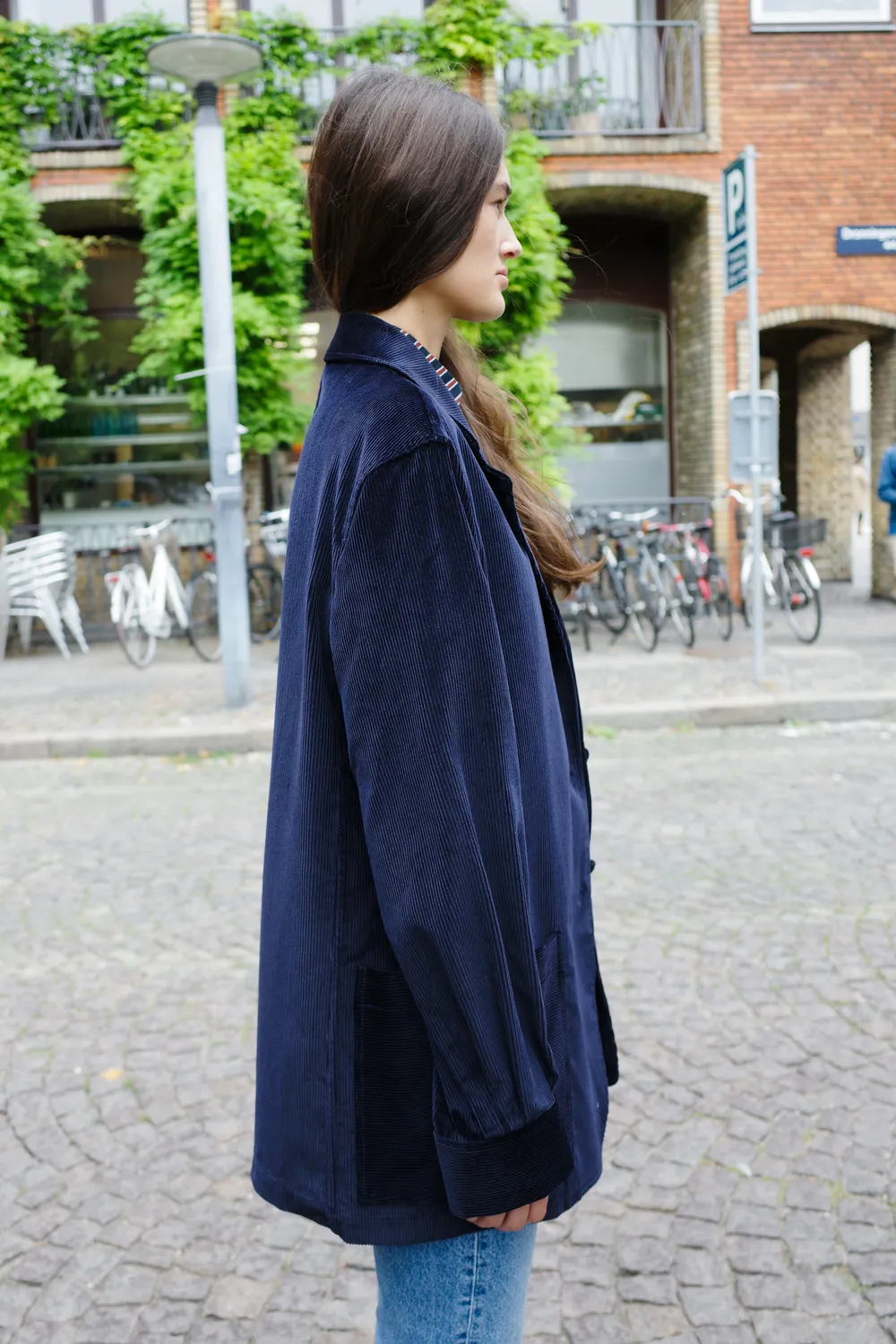 Caro Editions Frederik Jacket jakke navy fløjl bomuld