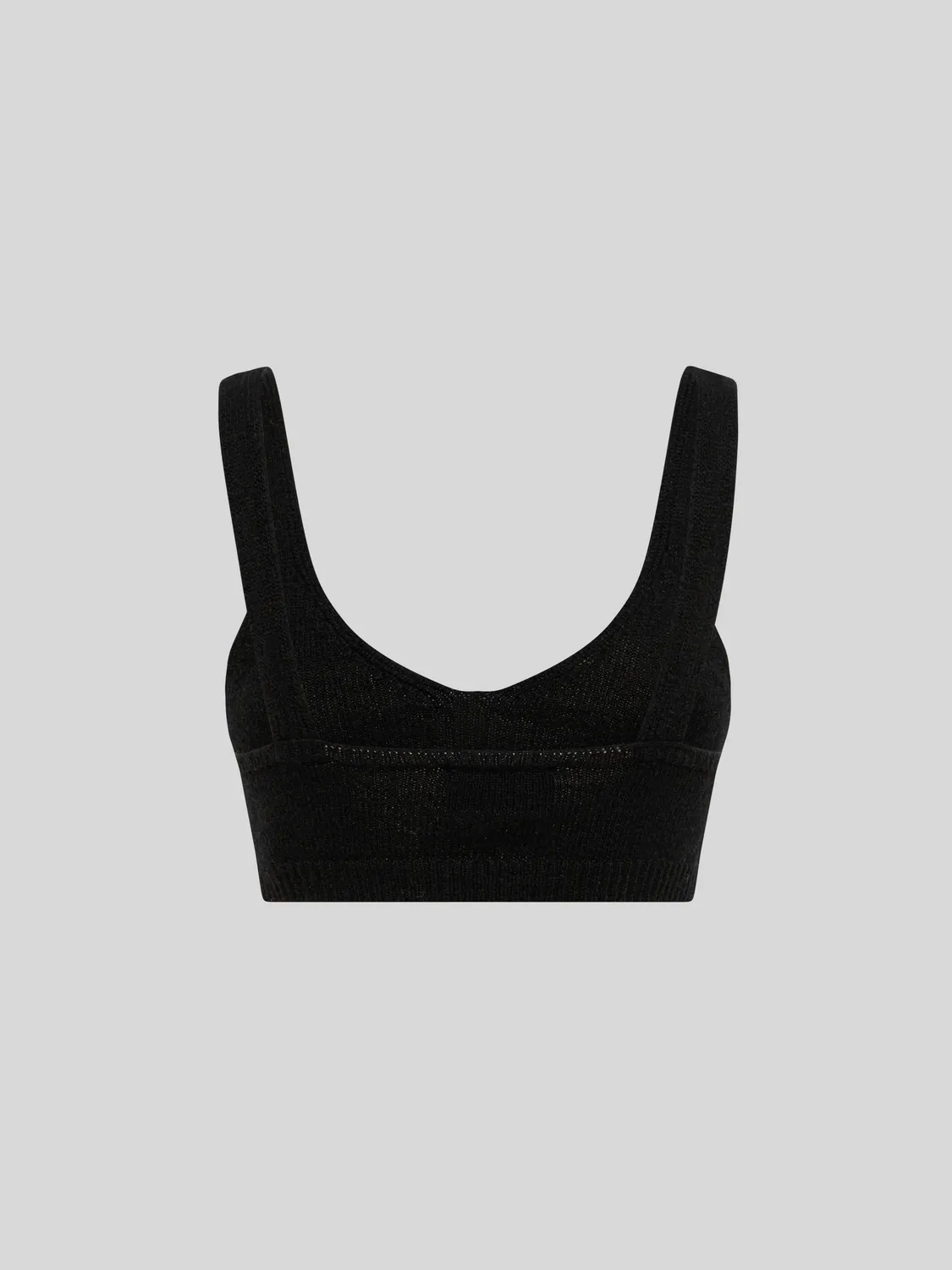 Laneus Slim Fit Knitted Wool and Cashmere bralette sort