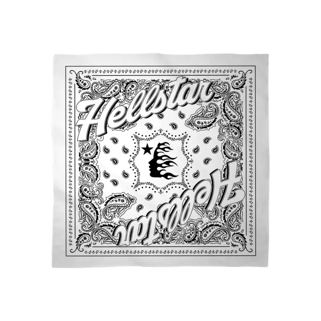 Hellstar HS01BAN001 bandana hvid OS med print