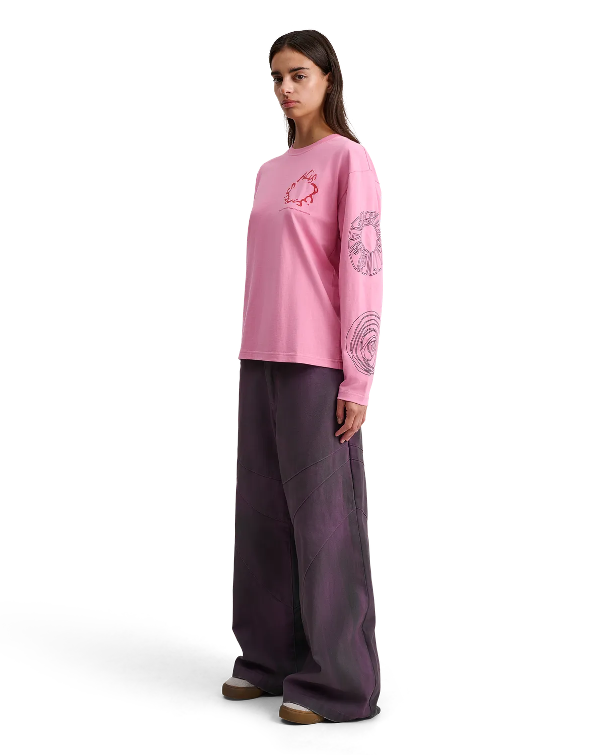 Alis Joshua langærmet t-shirt pink bomuld grafik