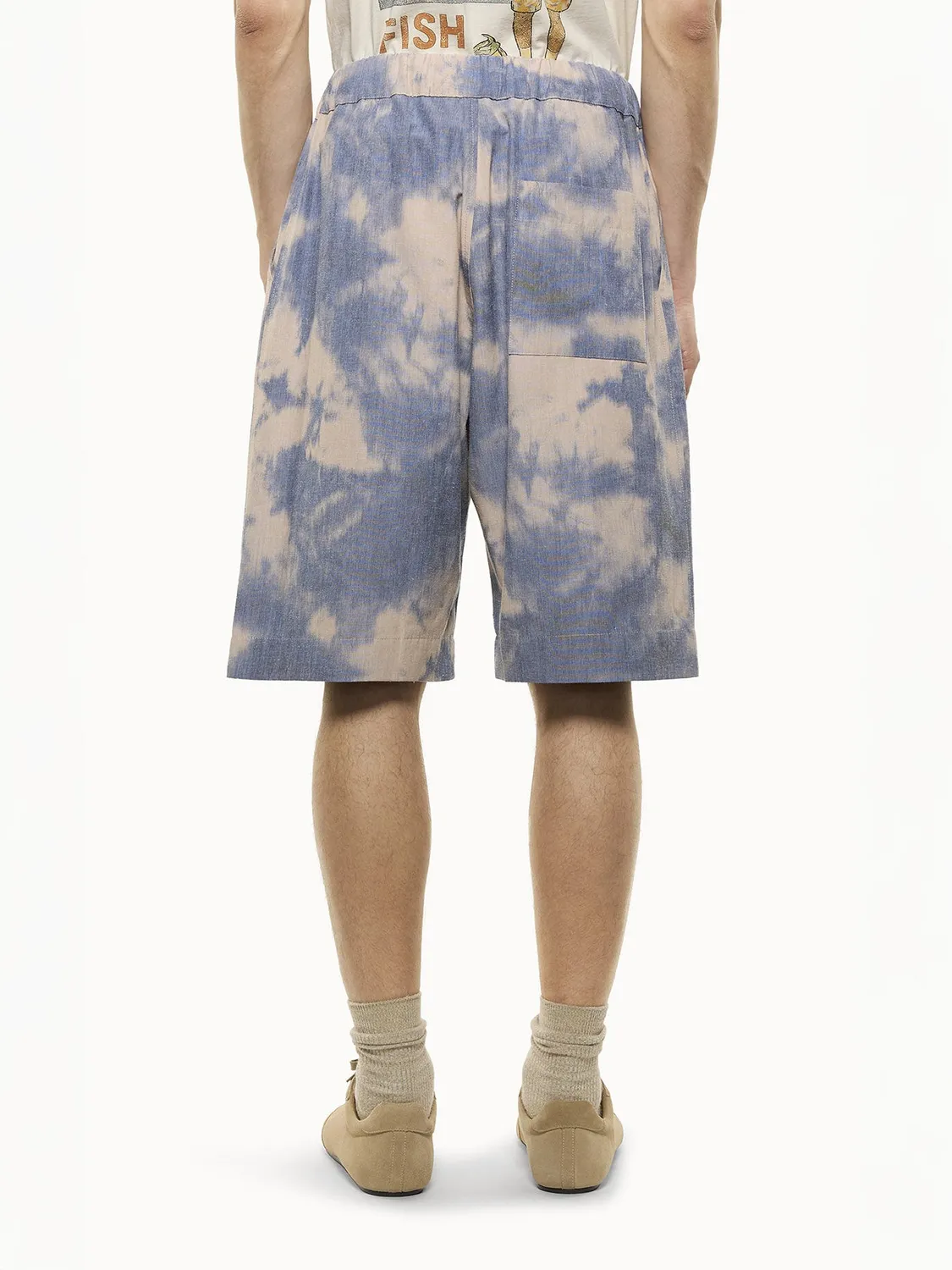 Laneus Tie-Dye shorts blue/blue bomuld