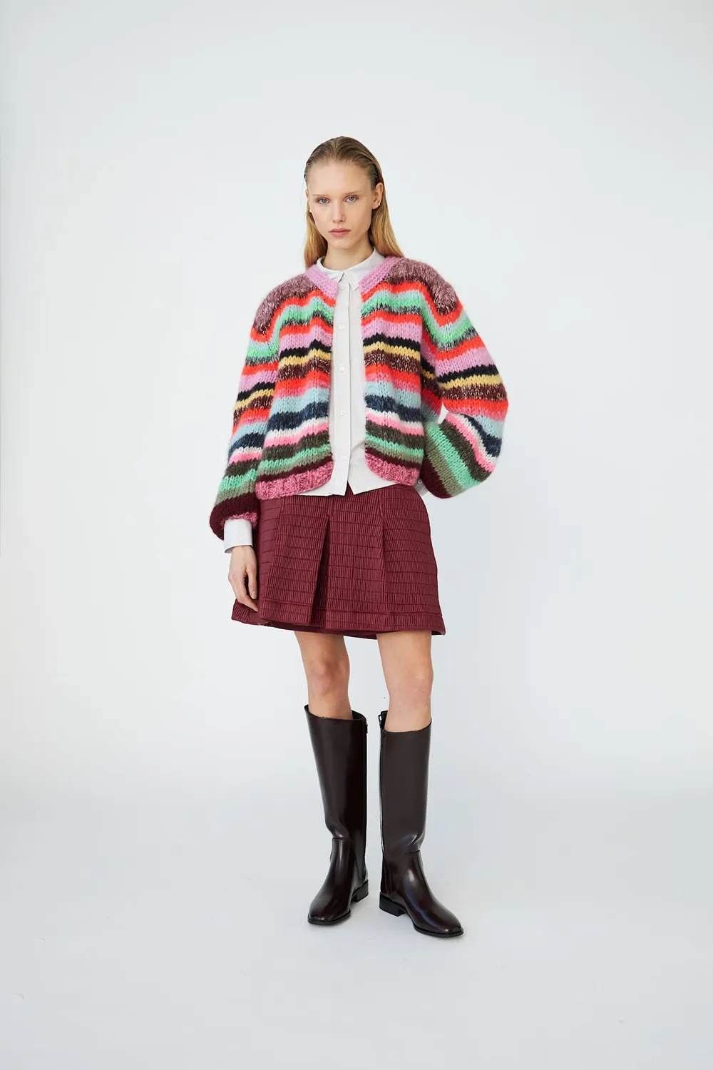 DAWNXDARE Gabi 700 Spicy cardigan stribet
