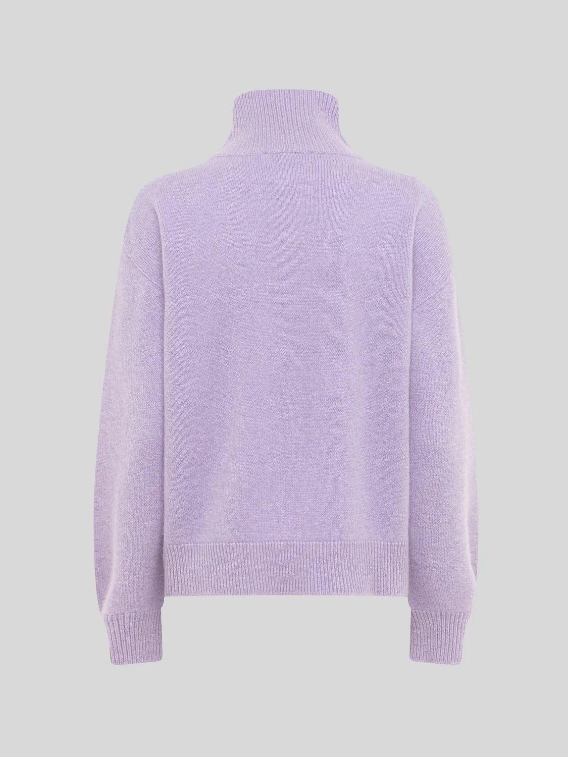Laneus Boxy Turtleneck rullekrave wisteria uld