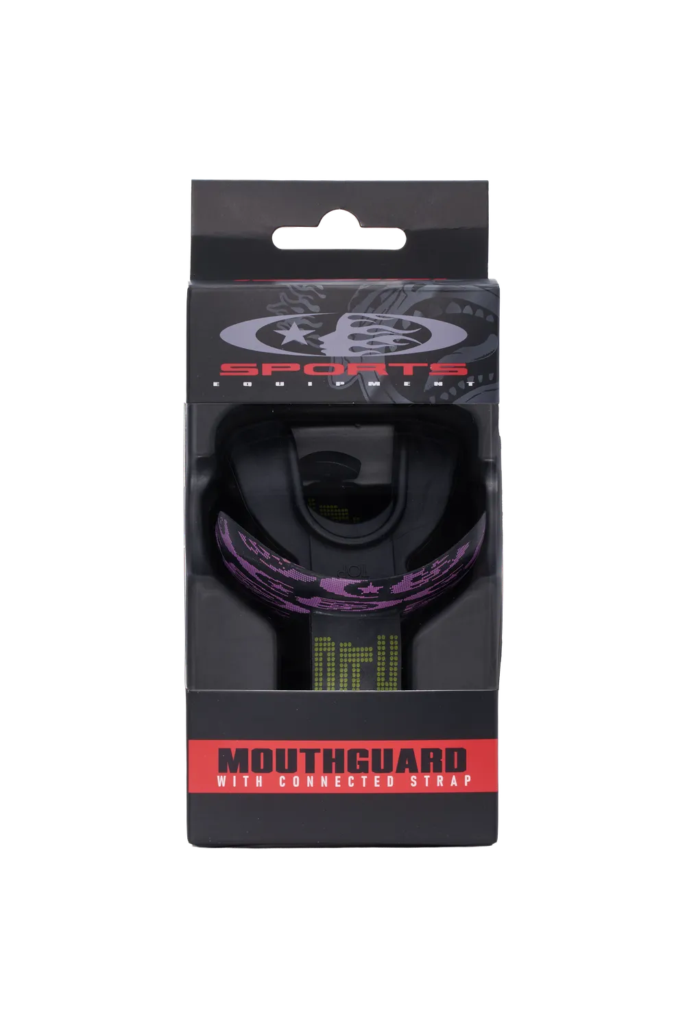 Hellstar LED Logo tandbeskytter sort/hvid med strop
