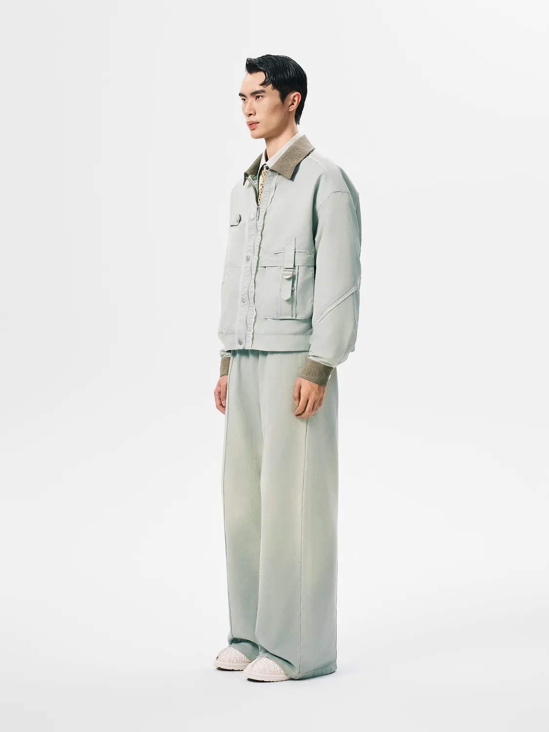 Feng Chen Wang Workwear arbejdsjakke celadon unisex