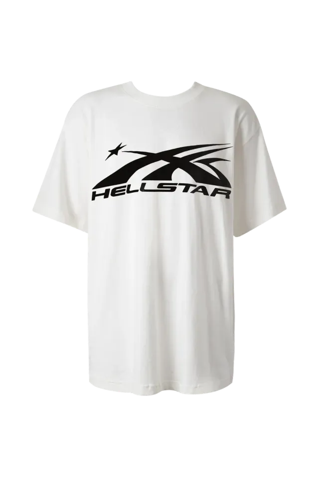 Hellstar Sports Logo T-shirt hvid bomuld