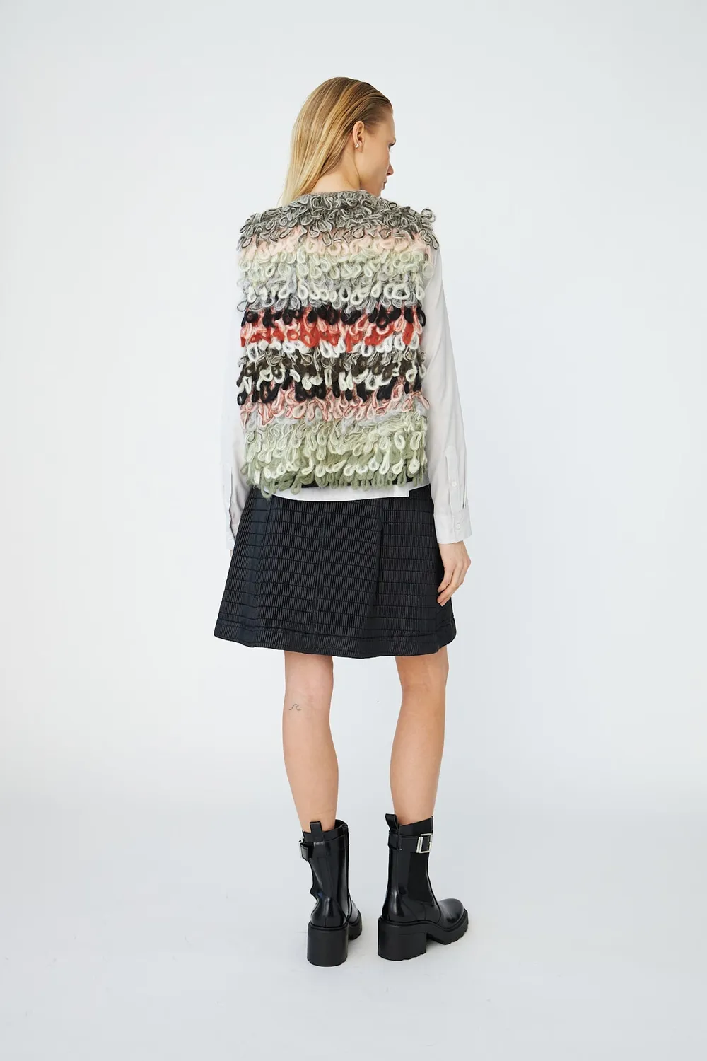 DAWN x DARE FONDA strikvest 993 wooden lodden mohair