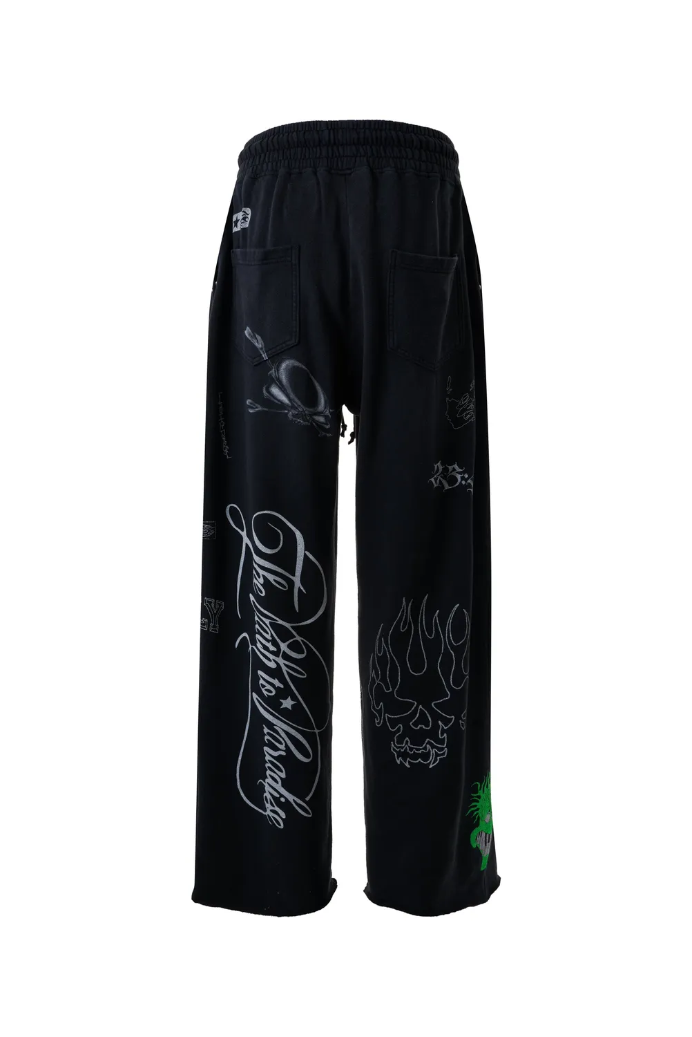 Hellstar Graffiti Hidden Pocket sweatpants sort lynlås