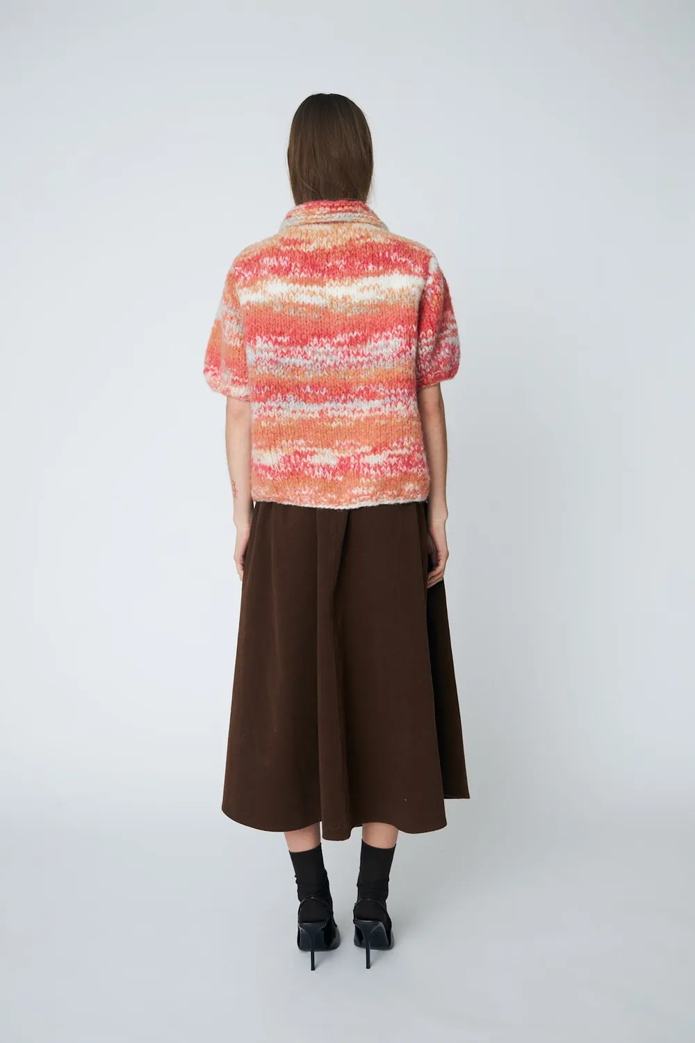 DAWNXDARE MOA cardigan 337 garnet alpakastrik