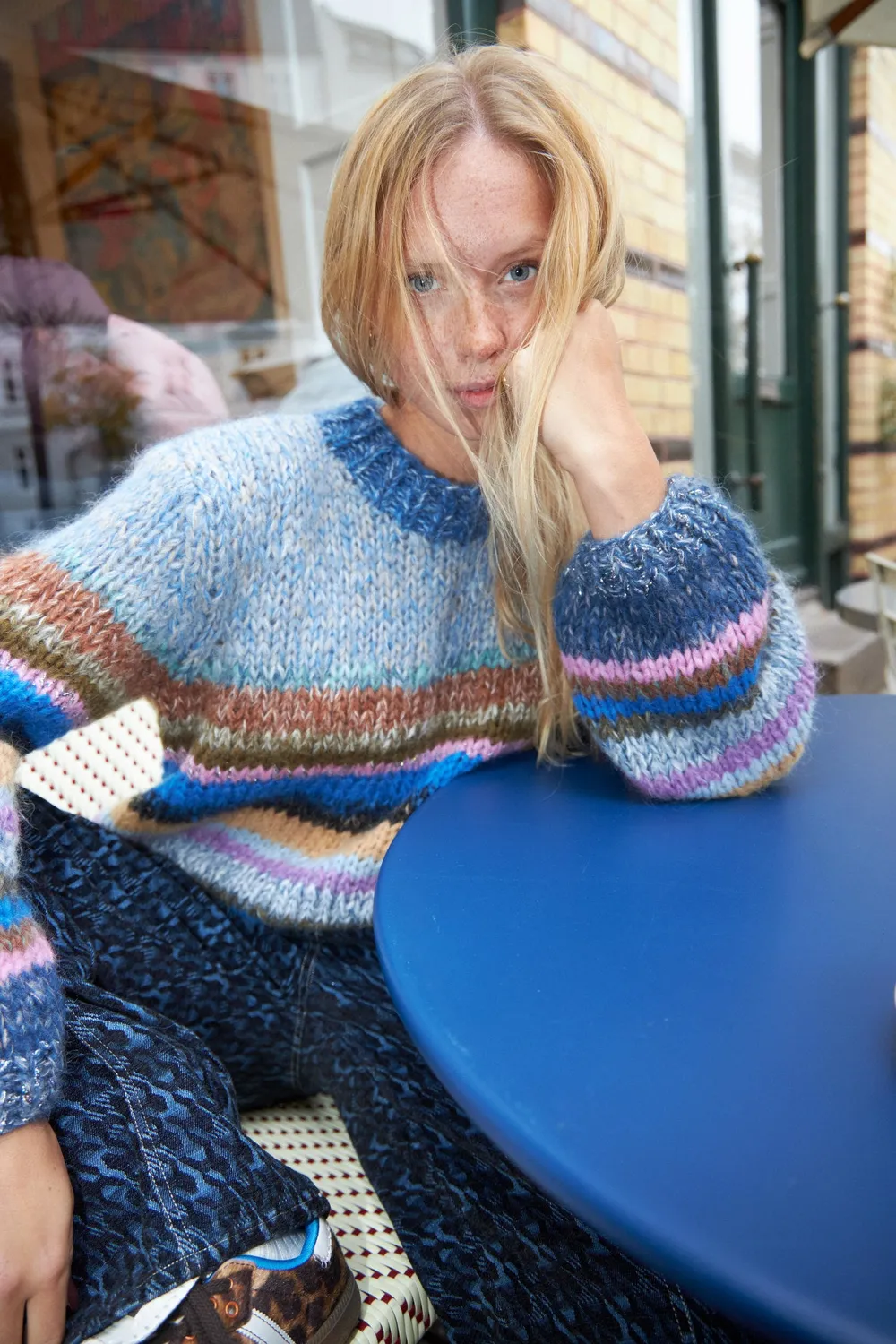 DAWNXDARE GENOVA MULTI pullover 940 midnight mohair