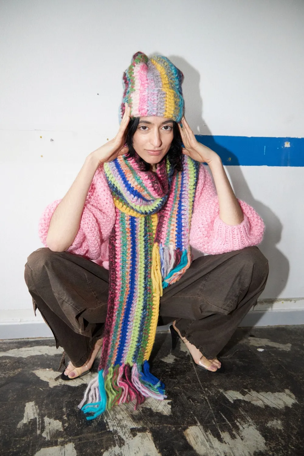 DAWNXDARE SCARF tørklæde 900 multi stribet