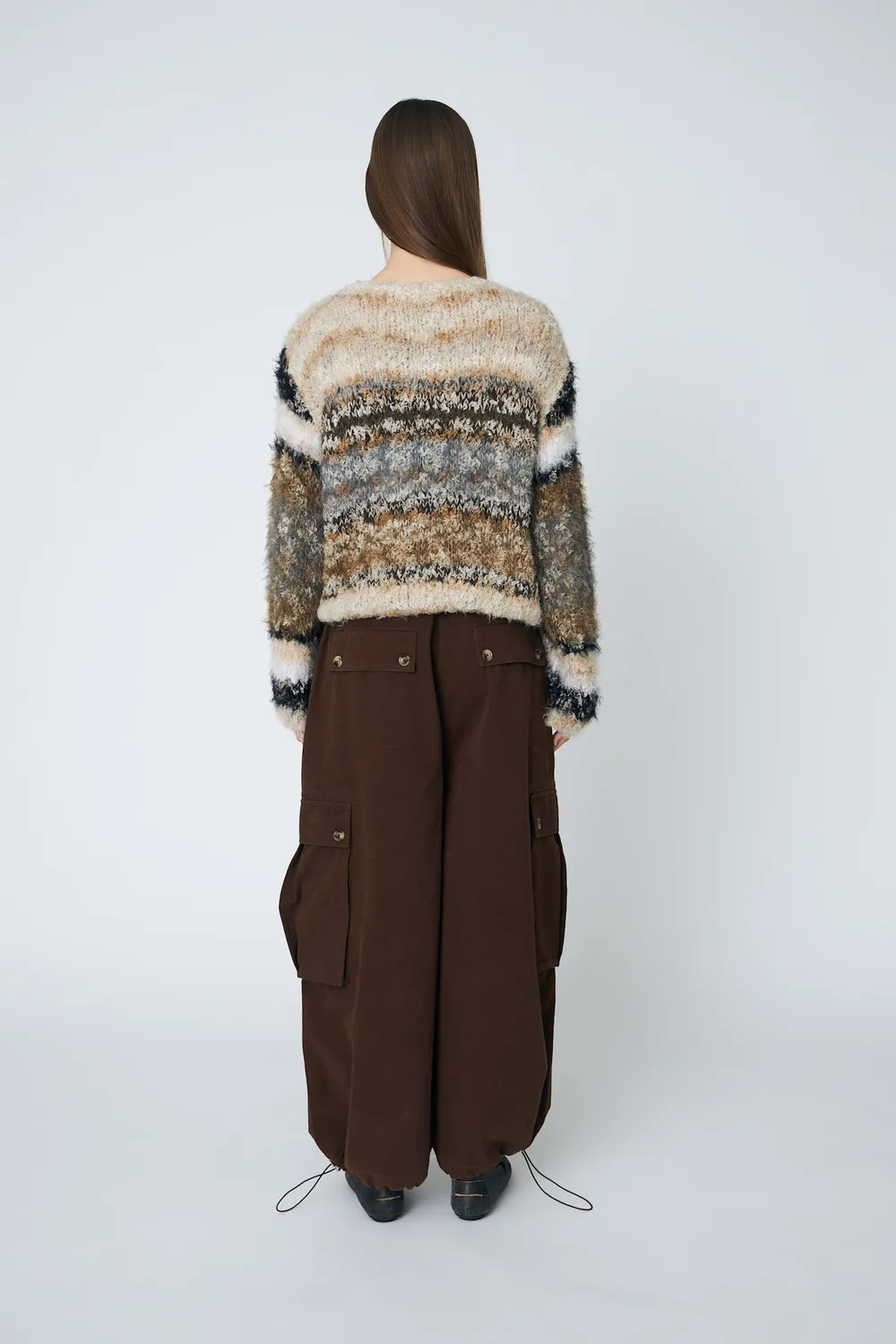 DAWNXDARE ELOISE pullover 193 shitake stribet