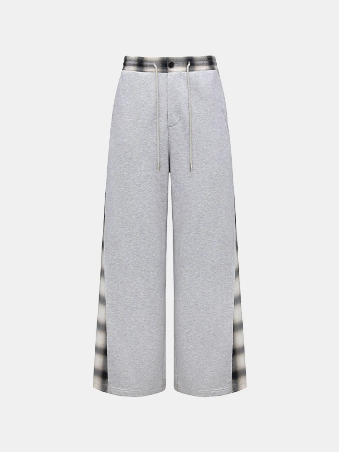 Feng Chen Wang Patched Panel jerseybukser grå tern