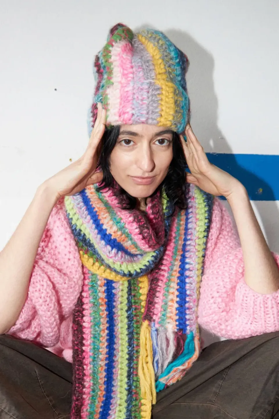 DAWNXDARE BEANIE DS 900 MULTI hue mohair