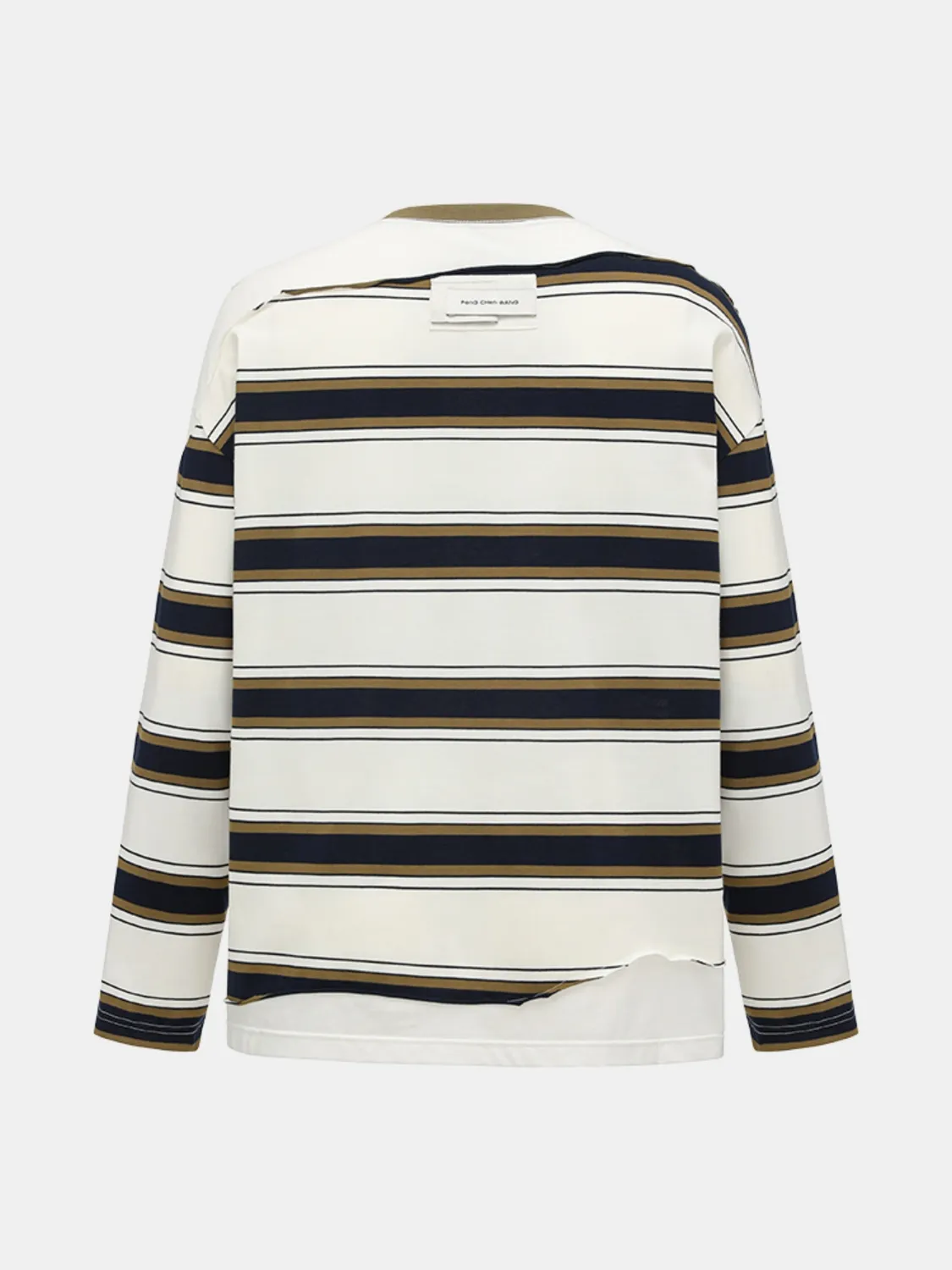 Feng Chen Wang 2 in 1 Patched t-shirt blå-gul