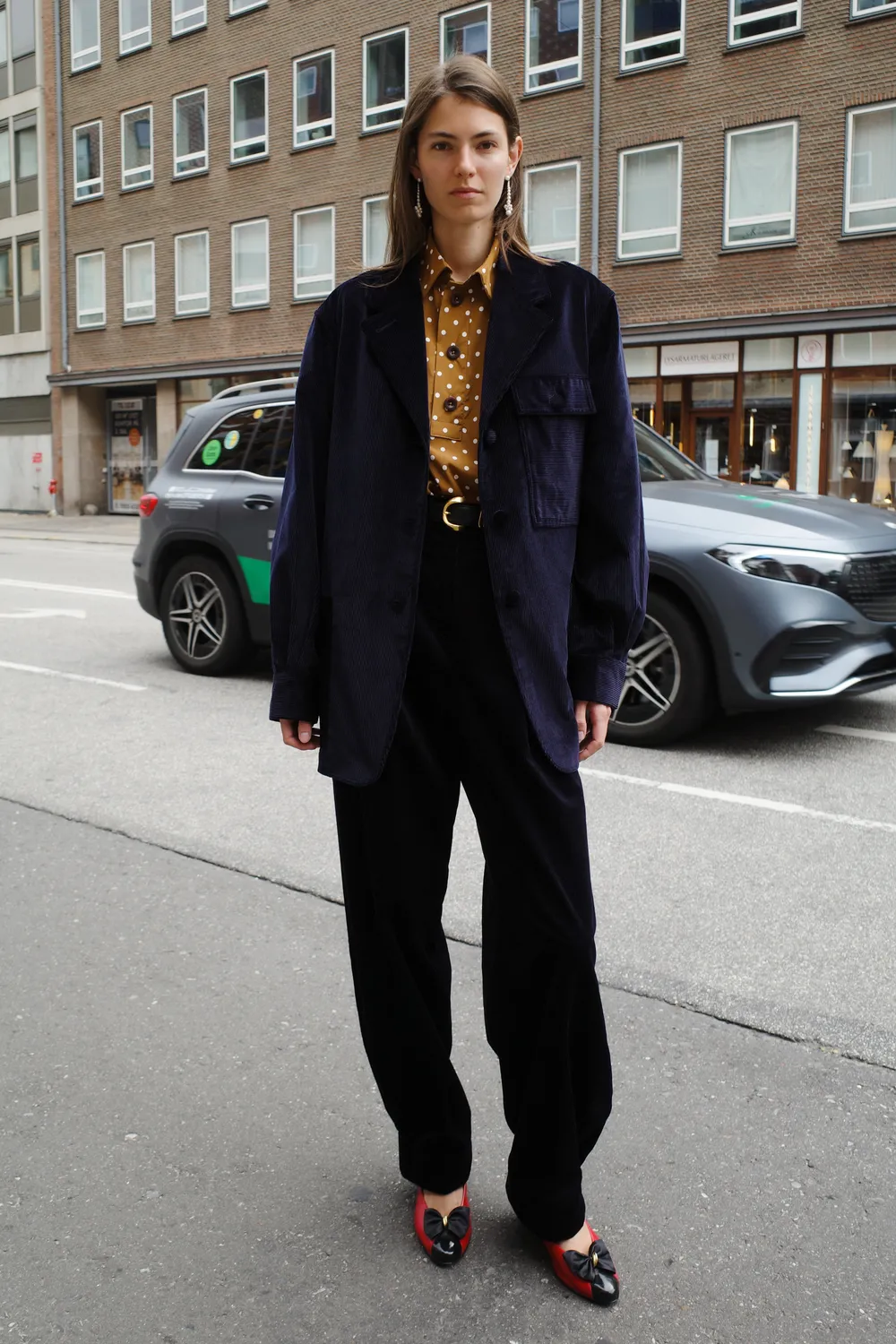 Caro Editions Frederik Jacket jakke navy fløjl bomuld