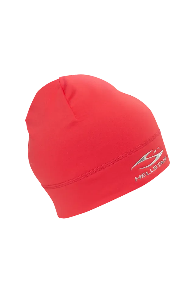 Hellstar Skull Cap hue rød chrome