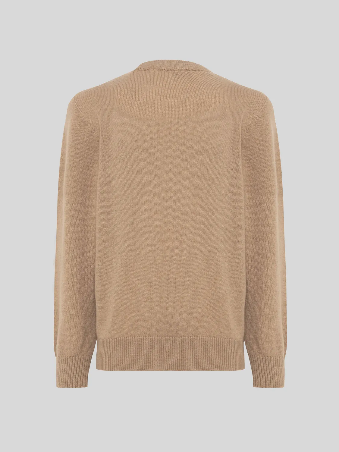 Laneus sweater uld cashmere camel herre