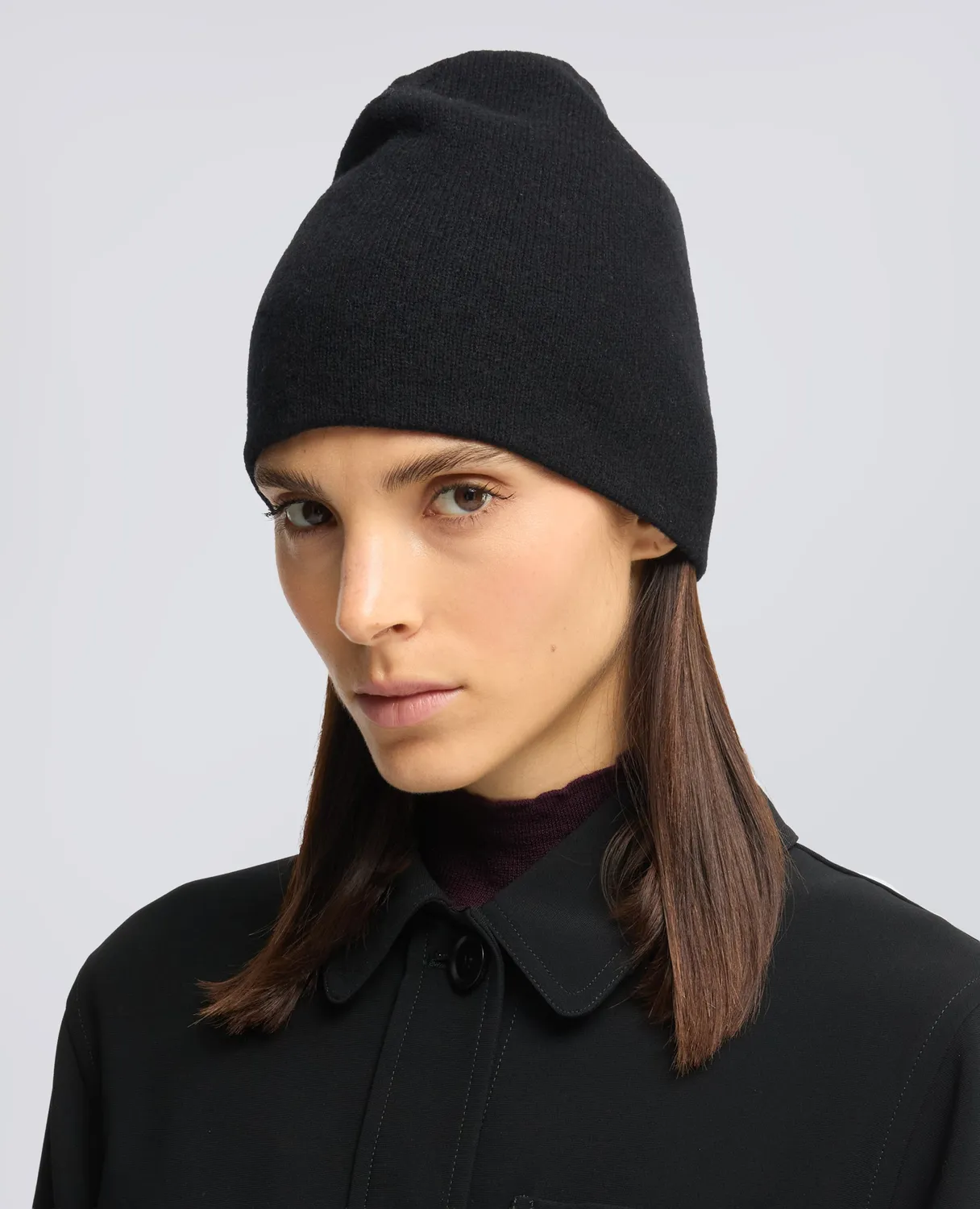 Aspesi Uld Hue Sort Cashmere Yak Rib