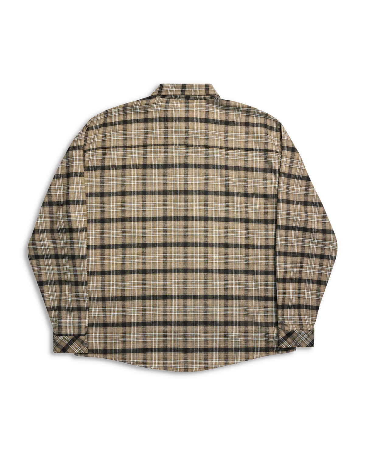 Alis Syril skjorte Sand Blue Tartan løs
