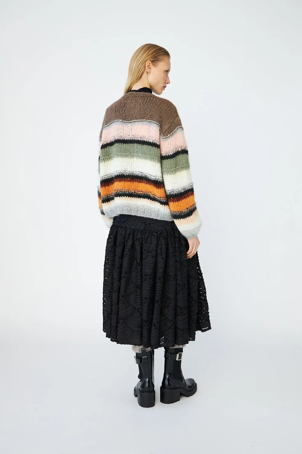 DAWNXDARE Gabi Cardigan strikcardigan 890 stone multi stribet