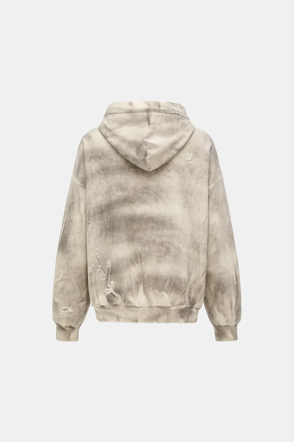 Feng Chen Wang Sandwashed Ripped jersey hoodie