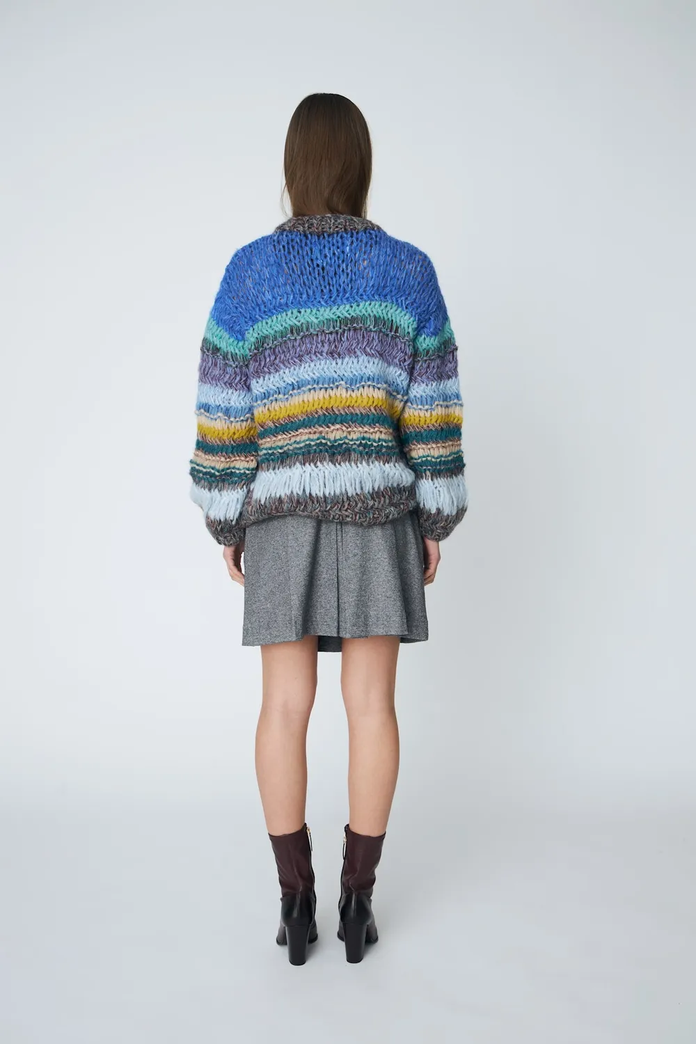 Dawnxdare Genova pullover striktrøje 630 Blue Sky