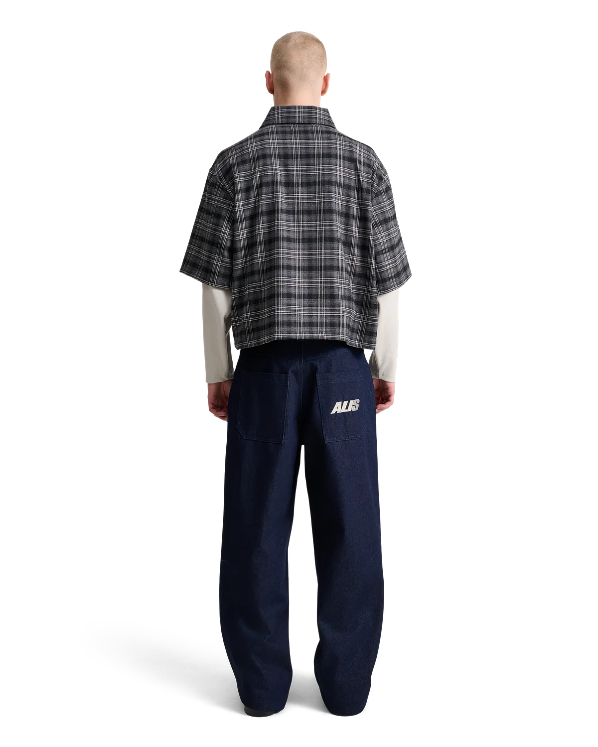 Alis Tody skjorte Grey Black Tartan dobbeltlag
