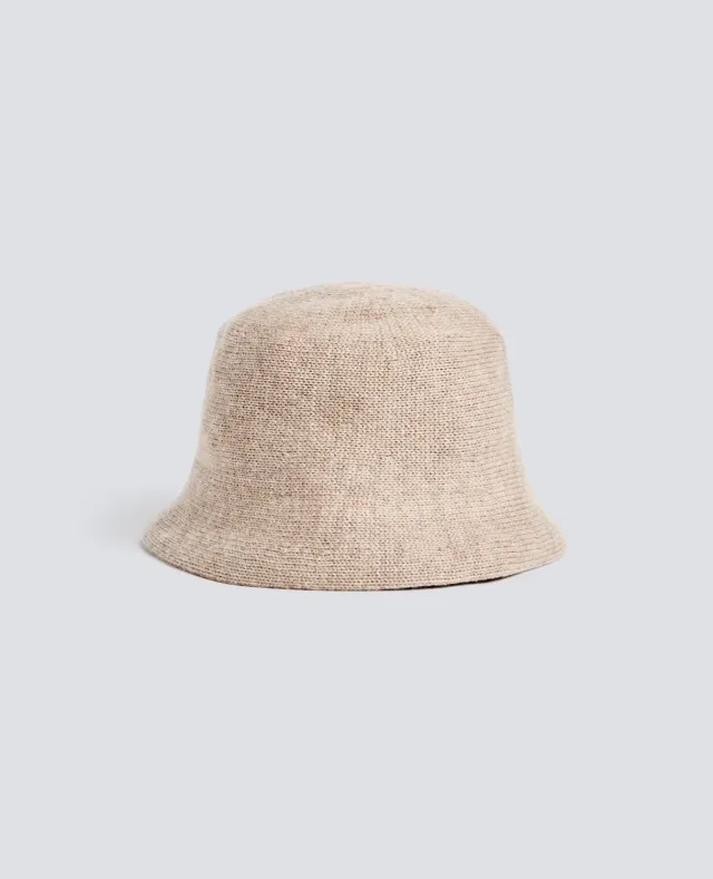 Aspesi bøllehat duvegrå uld cashmere