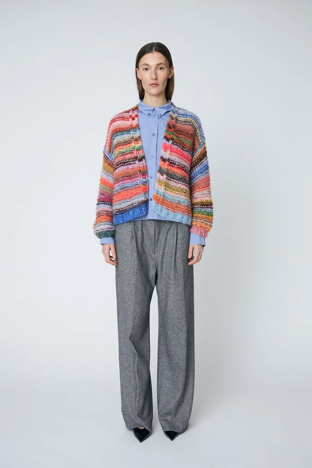 DAWNXDARE LUISA CARDIGAN cardigan 900 multi cropped mohair