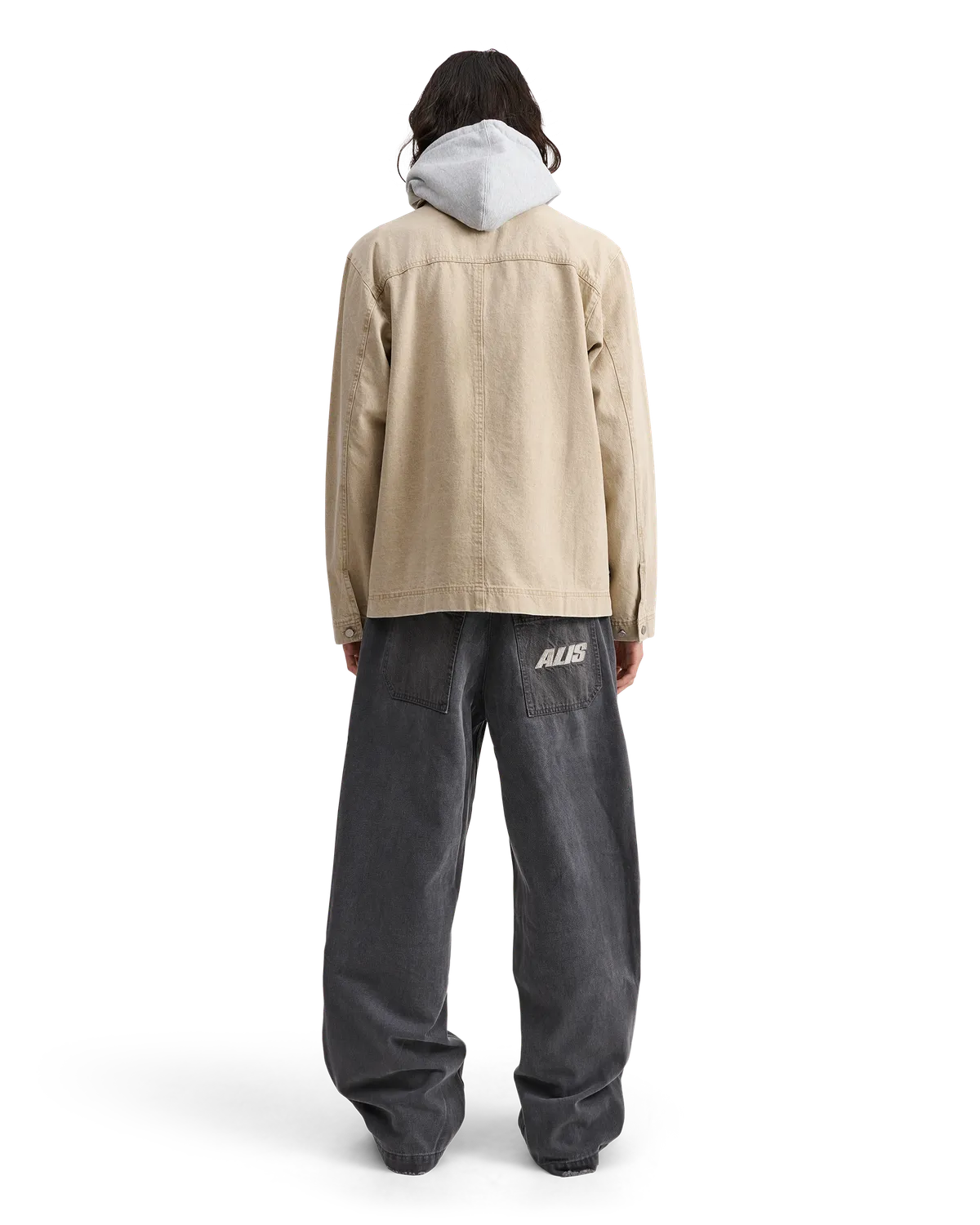 Alis Viren worker jakke Faded Sand bomuld