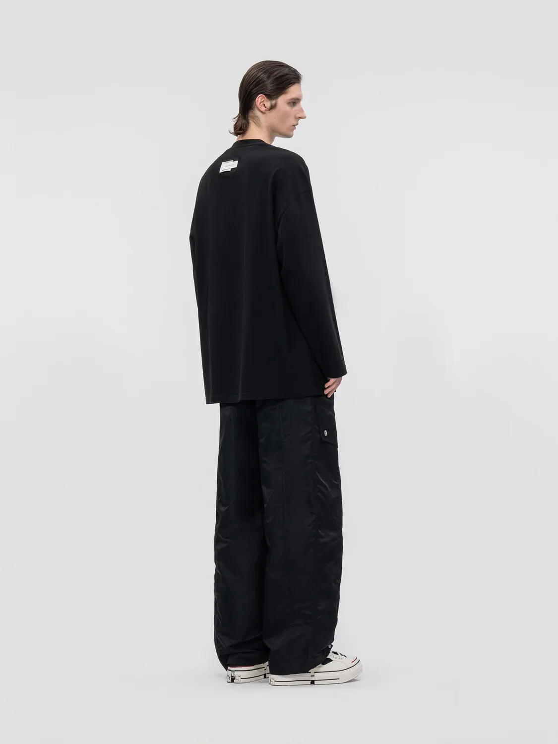 Feng Chen Wang Double Neck Jersey sweatshirt afslappet