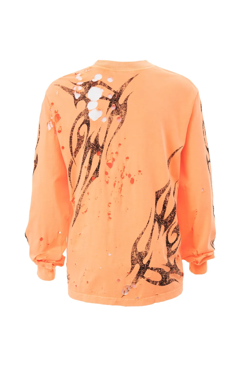 Hellstar Tribal longsleeve orange vintage bomuld