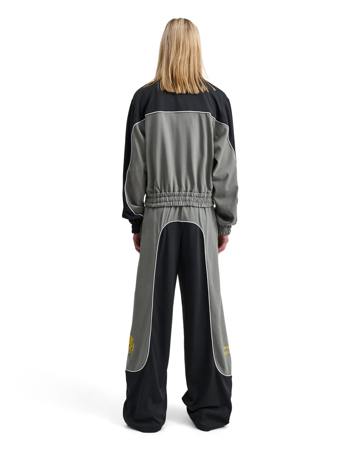 Alis Hristo Tony Fit tracktop sort grå cropped boxy