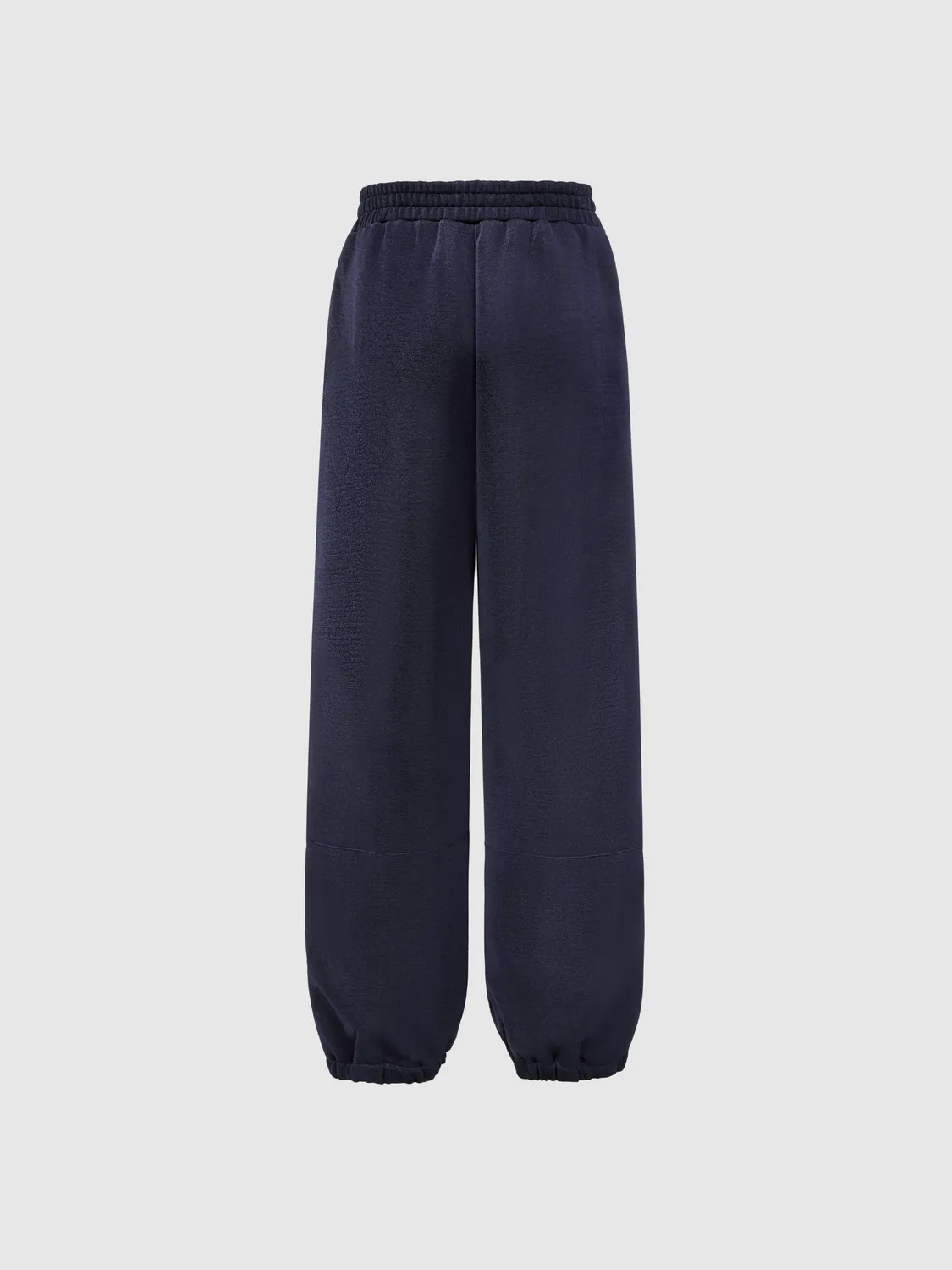 Feng Chen Wang Navy Subtle Shimmer Striped Panel bukser navy stribet