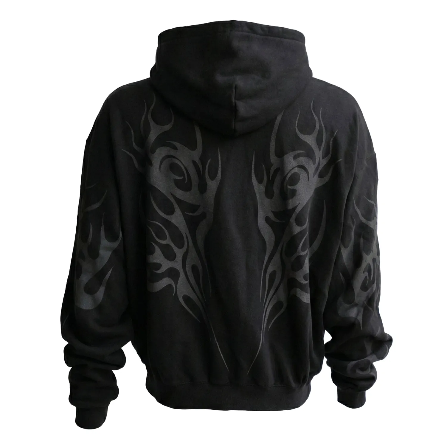 Hellstar Tribal Flame Zip-Up sort fleece