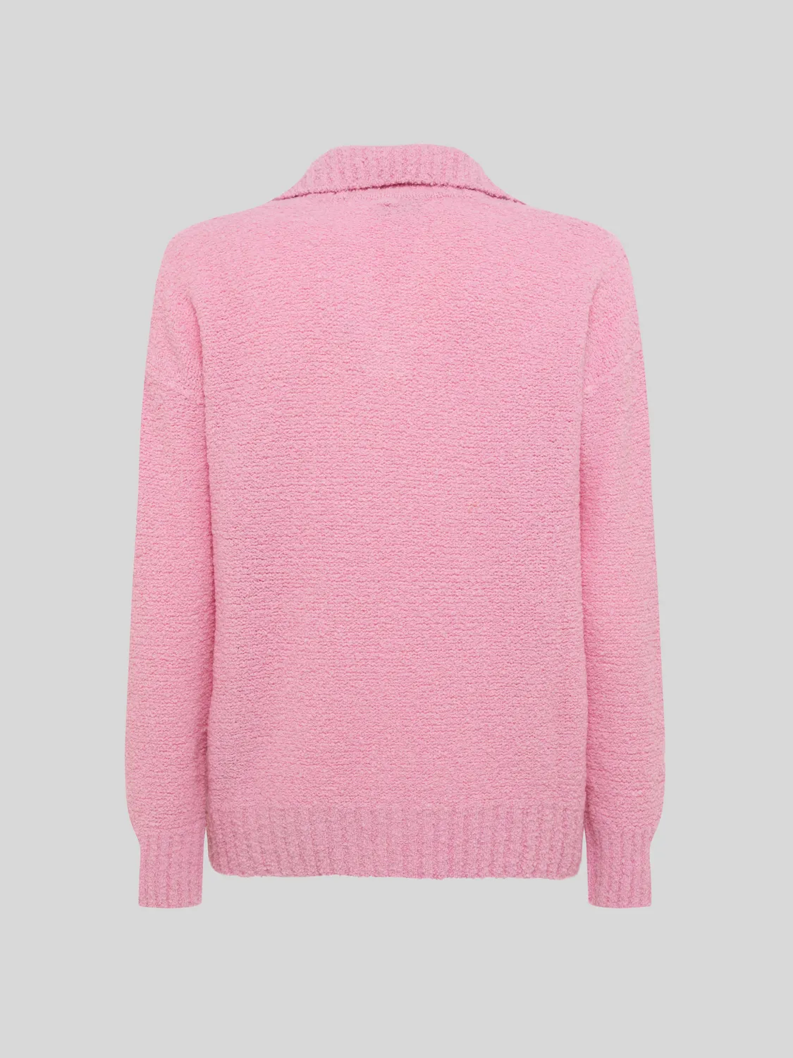 Laneus Boxy polo polotrøje pink uld