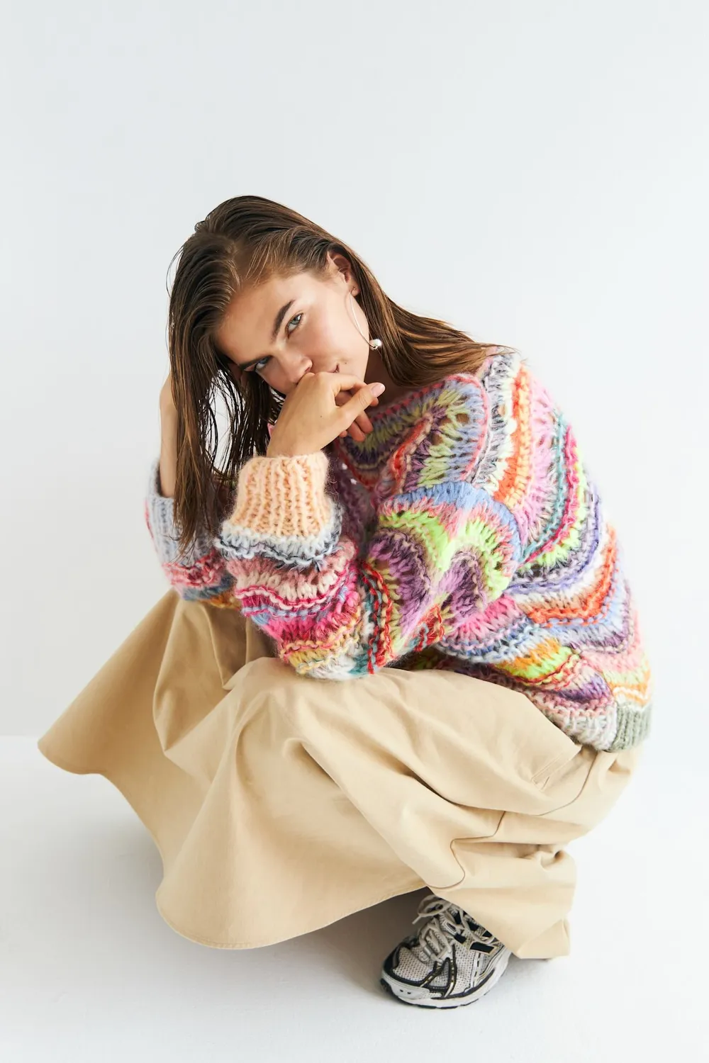 Dawnxdare Ella DS striktrøje 900 Multi chevron