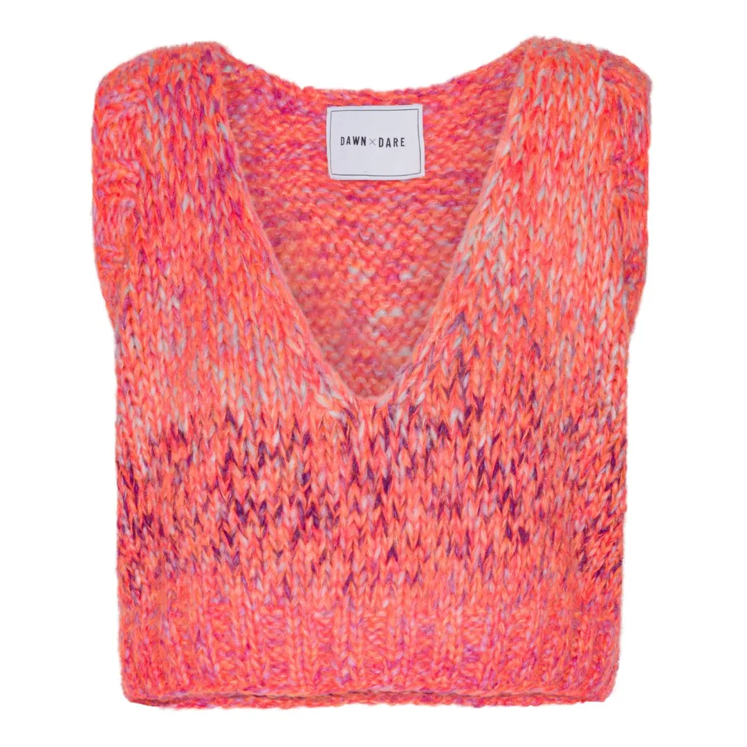 DAWNxDARE Ginny vest 834 chili alpaca