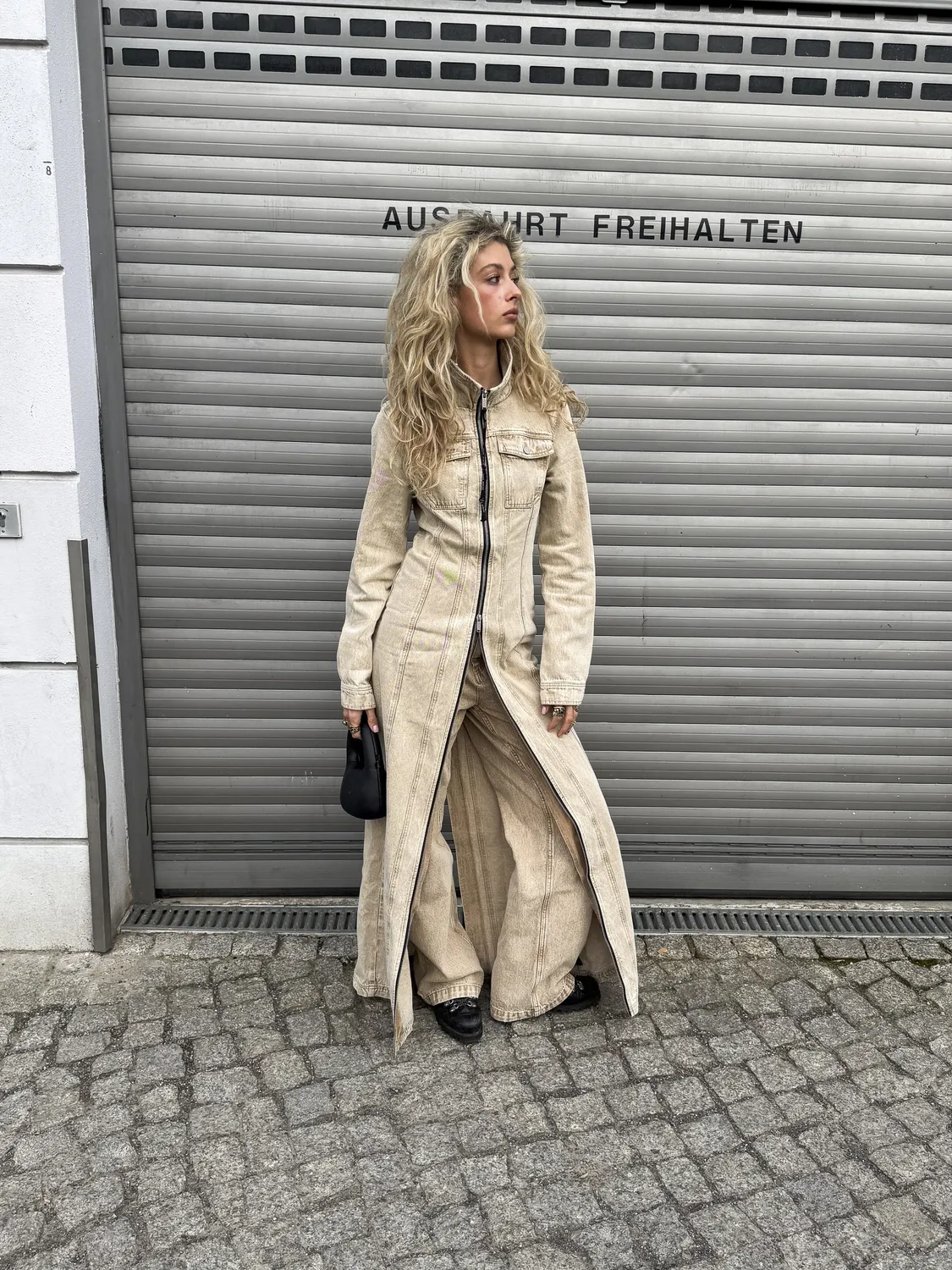 Alis Bam jeans Faded Sand vide 100% bomuld