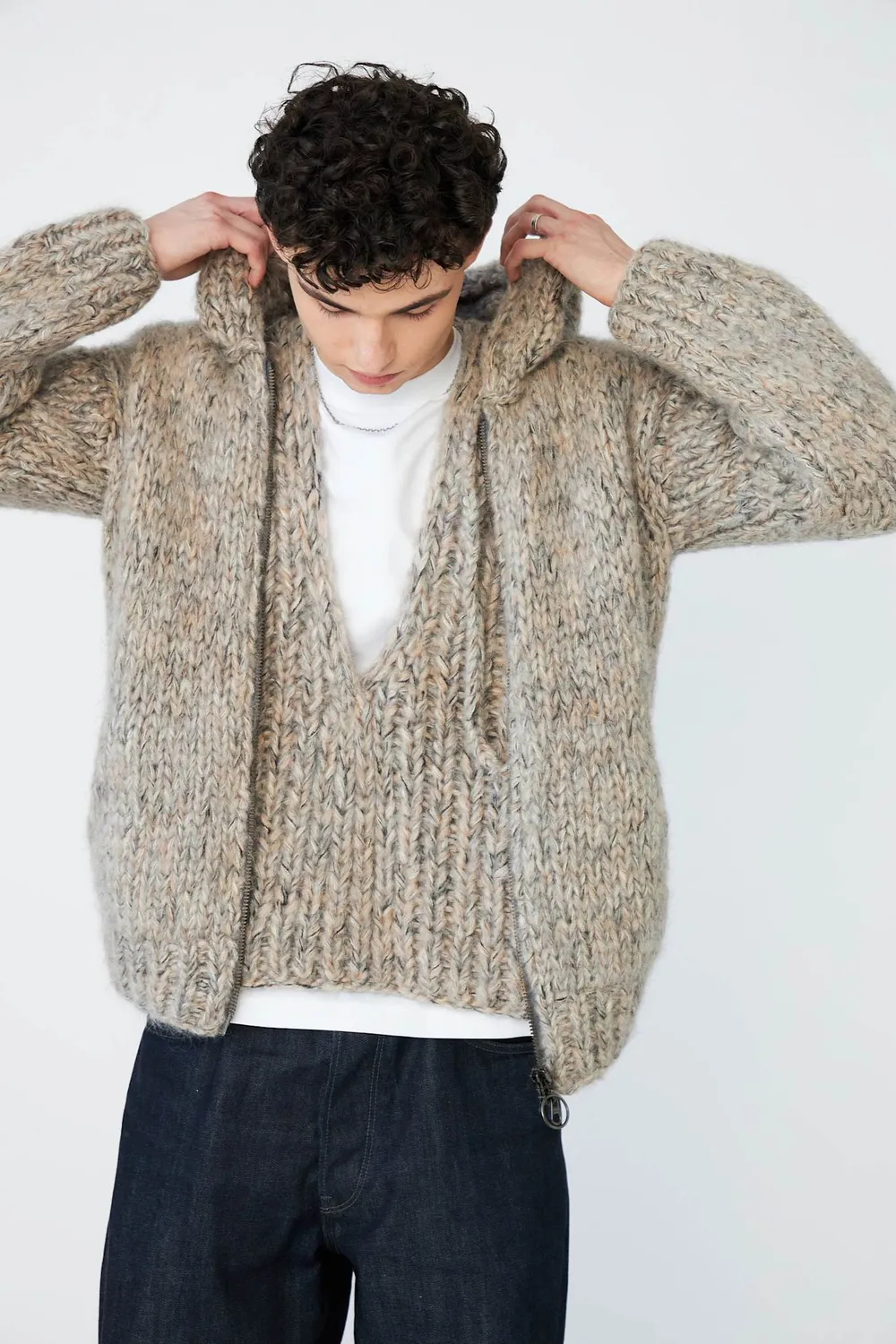 DAWNXDARE Billie strikvest cloud 2-i-1 hals