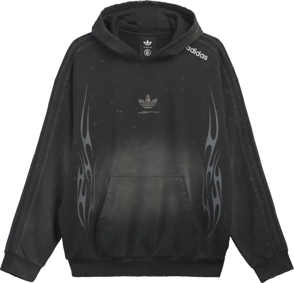 Hellstar x Adidas hoodie sort heavyweight