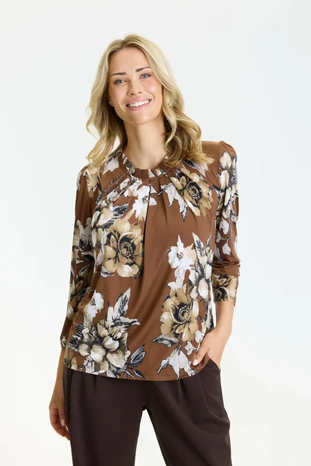 IN FRONT Grazia bluse jersey 3/4 krave S-XXL
