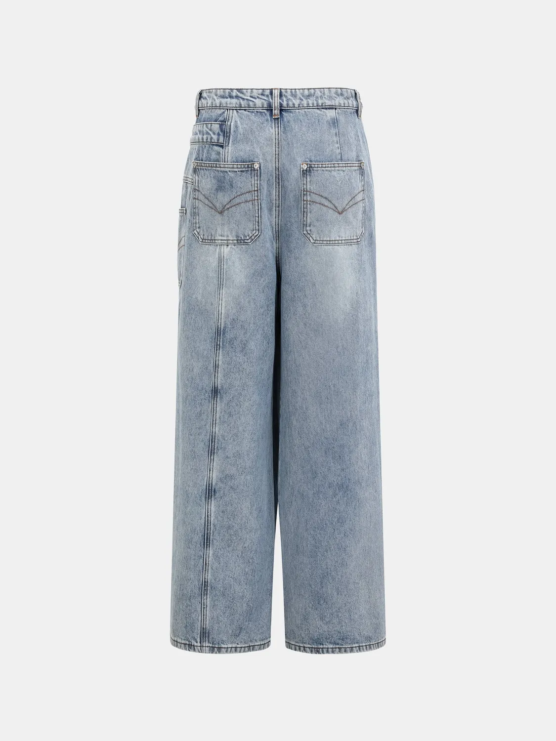 Feng Chen Wang Asymmetric Wide Leg jeans panel
