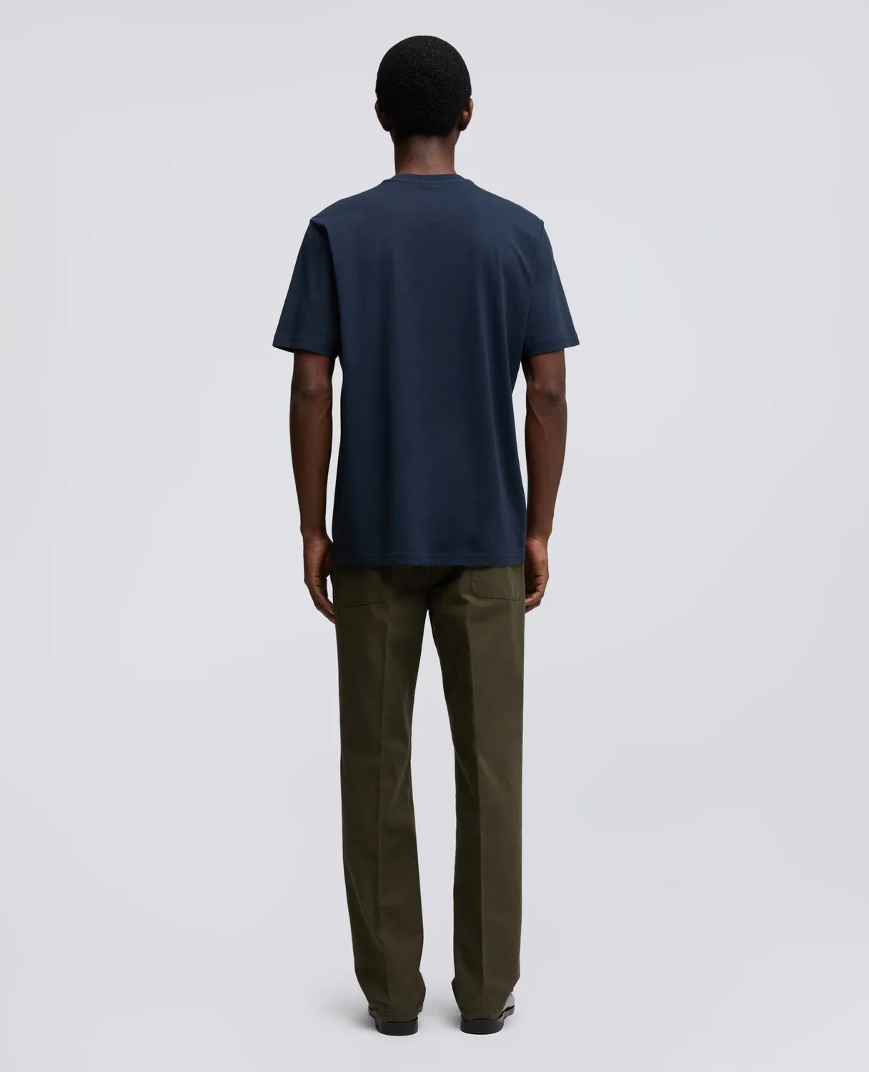 Aspesi T-shirt navy bomuld lomme slim fit