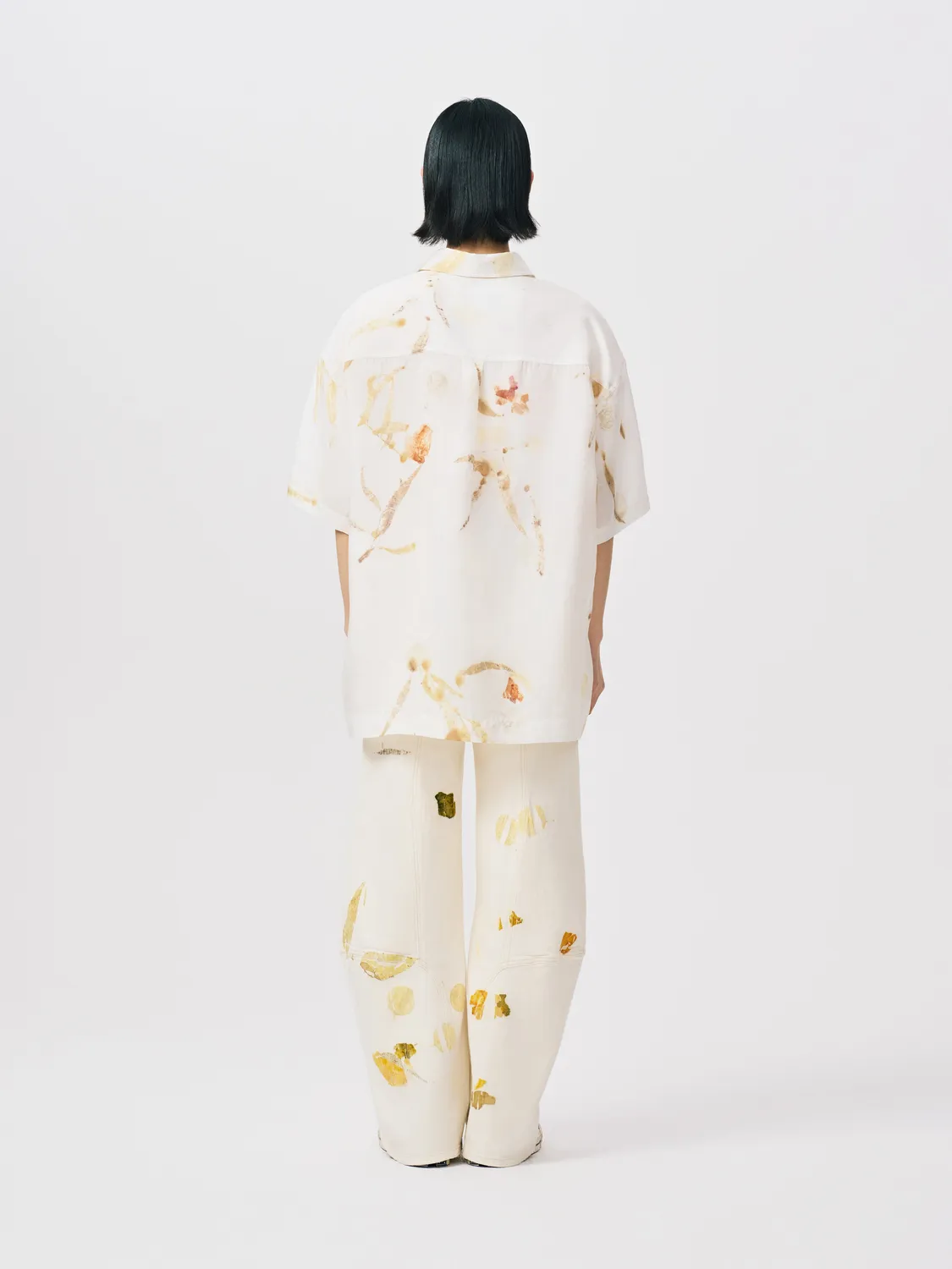 Feng Chen Wang Silk Natural Plant Dye skjorte silke løs