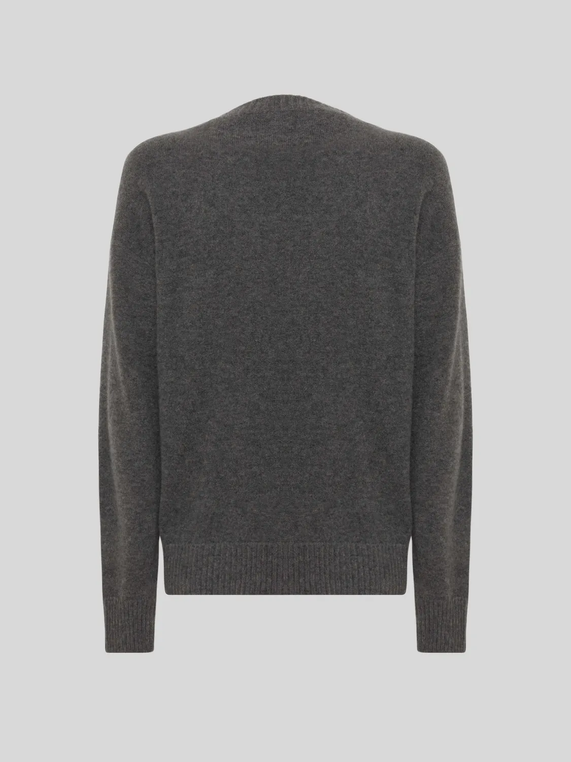 Laneus Cashmere Silk Crew Neck sweater grå herre