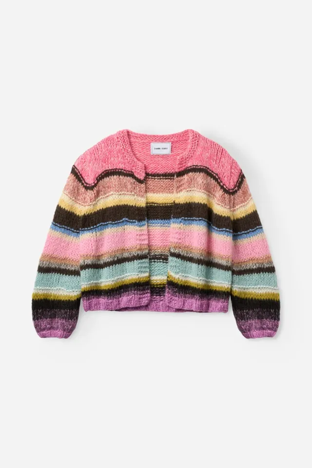 DAWNXDARE Gabi 820 Azalea Multi strikcardigan cropped
